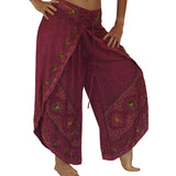 'Split' Indian Rayon Harem, Belly Dancer Pants - Pink