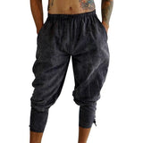 Ankle Cuff Medieval Pants - Stonewashed Gray - zootzu