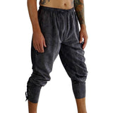 Ankle Cuff Medieval Pants - Stonewashed Gray - zootzu