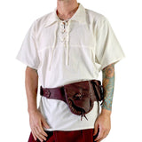 Renaissance Shirt, Short Sleeves- Cream - zootzu