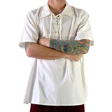 Renaissance Shirt, Short Sleeves- Cream - zootzu