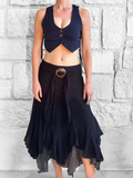 'Petal Vest' Boho  Festival - Dark Blue