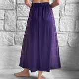 'Long Plaid Skirt' Renaissance Festival - Dark Purple