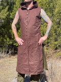 'Medieval Duster' Renaissance Festival Costume Long  - Brown/Green