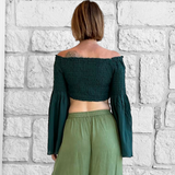 'Pixie Shirt' - Dark Green