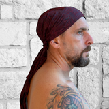 'Pirate Bandana' Medieval Hat, Silk - Red