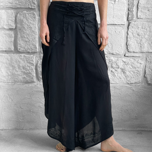 SALE! Split Pants - Solid Black