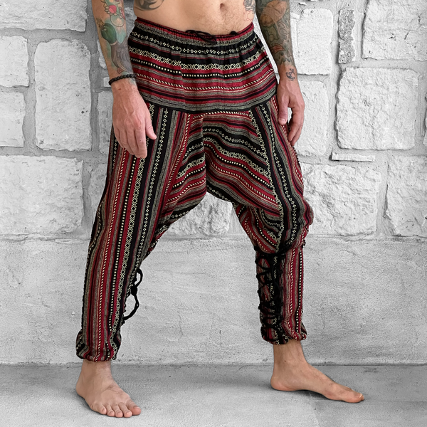 'Scallywag' Pants - Multi Colored Red/Yellow